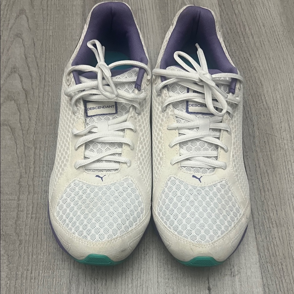 Puma Women's White and‎ Purple Athletic Shoes